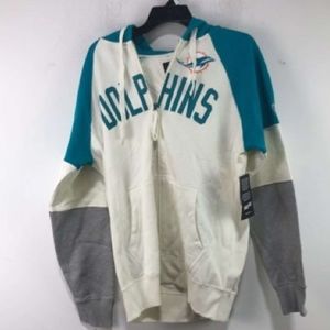 NWT Miami Dolphins Zip Up Hoodie